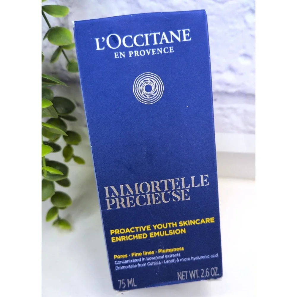NIB!🥰L'OccitaneImmortelle Precieuse Proactive Youth Skincare Enriched Emulsion